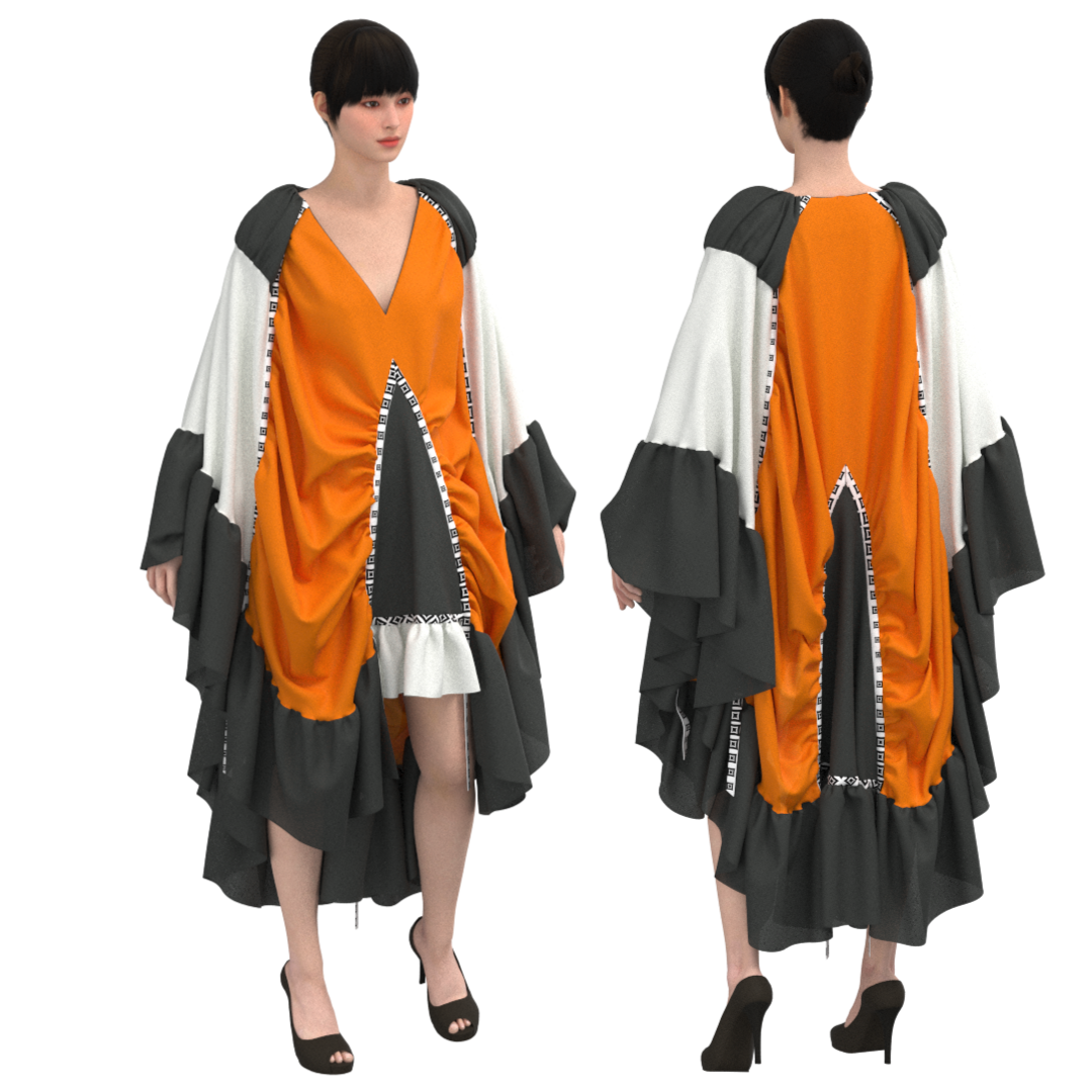 Downloadable sewing pattern files: DXF and PDF formats