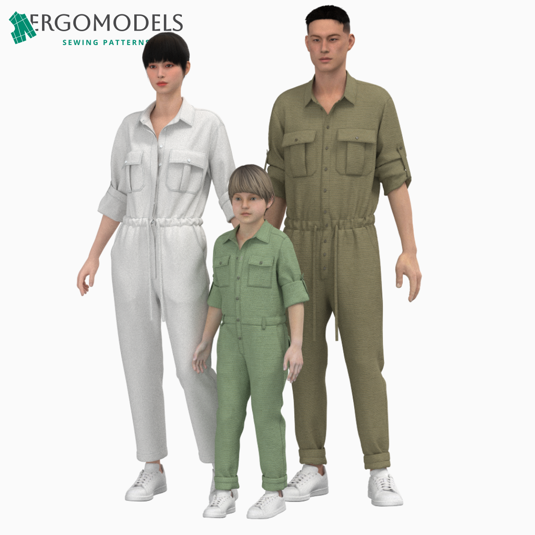 Downloadable sewing pattern files: DXF and PDF formats