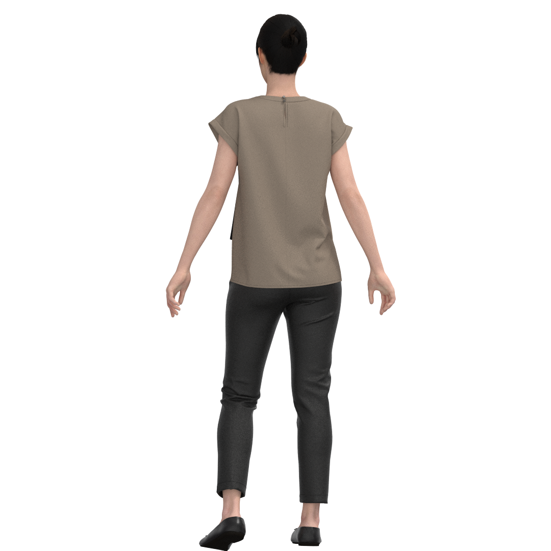 Digital sewing pattern in DXF and PDF format