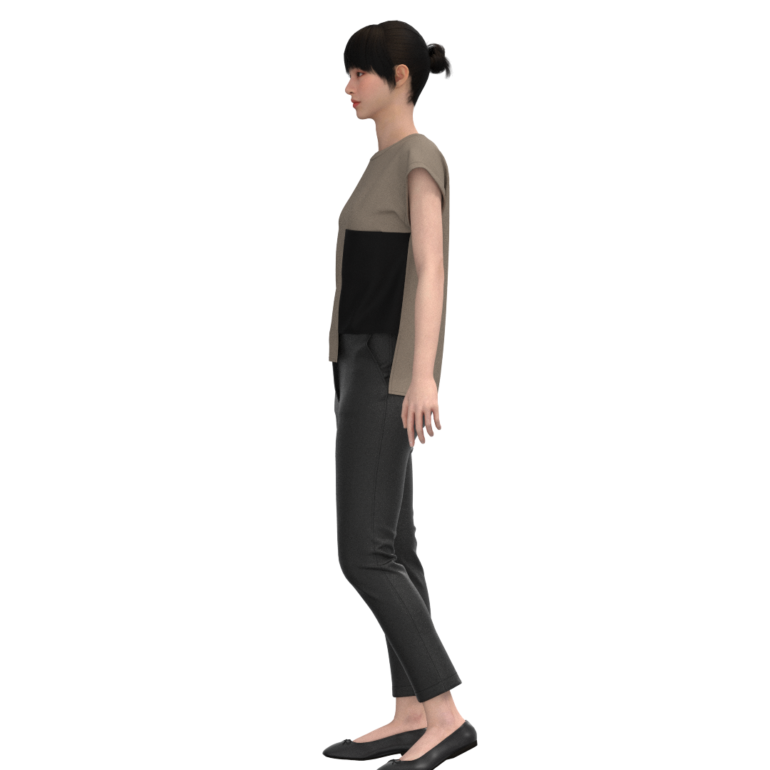 Digital sewing pattern in DXF and PDF format