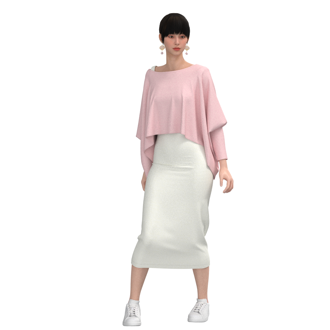 Digital sewing pattern in DXF and PDF format