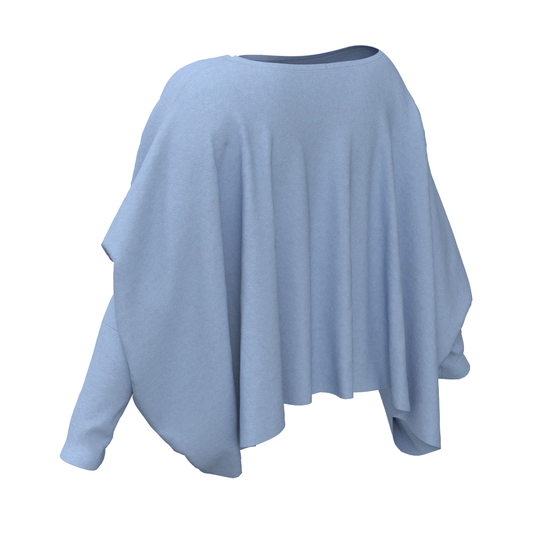 Printable PDF and DXF sewing pattern for garment making
