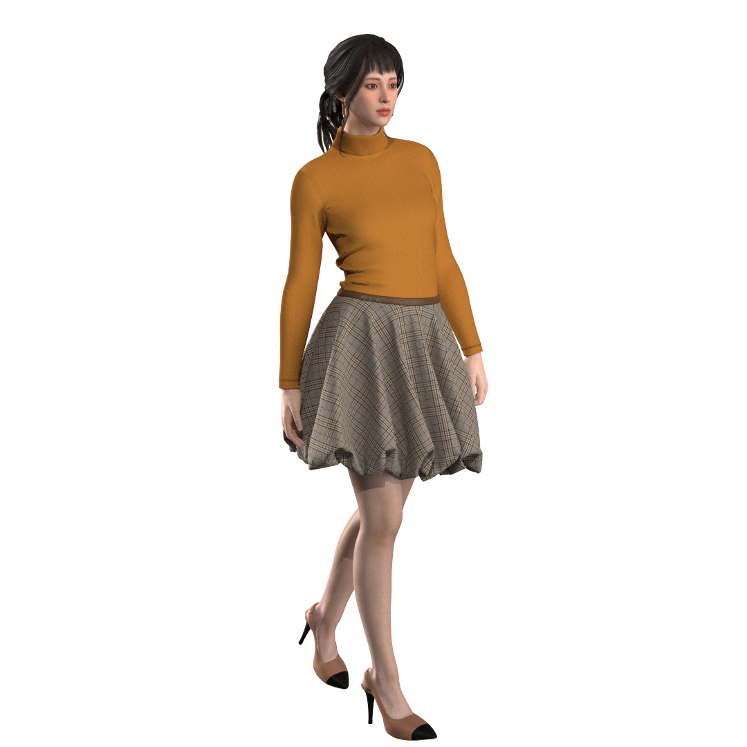 Printable PDF and DXF sewing pattern for garment making