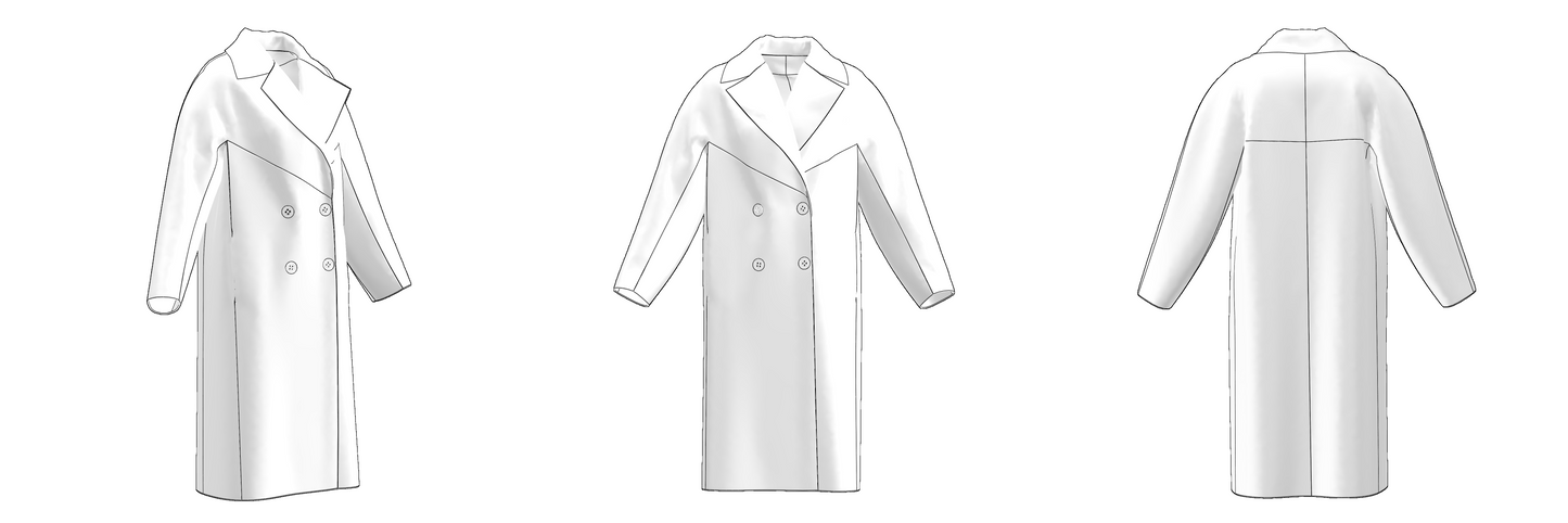 Downloadable sewing pattern files: DXF and PDF formats