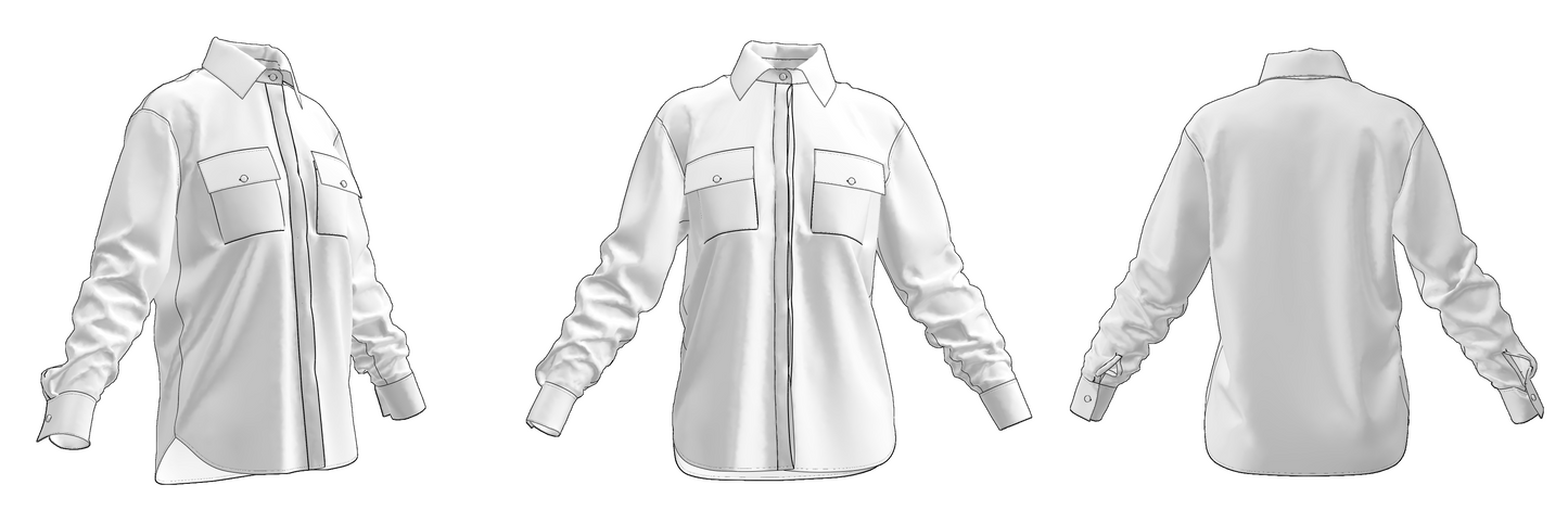Downloadable sewing pattern files: DXF and PDF formats