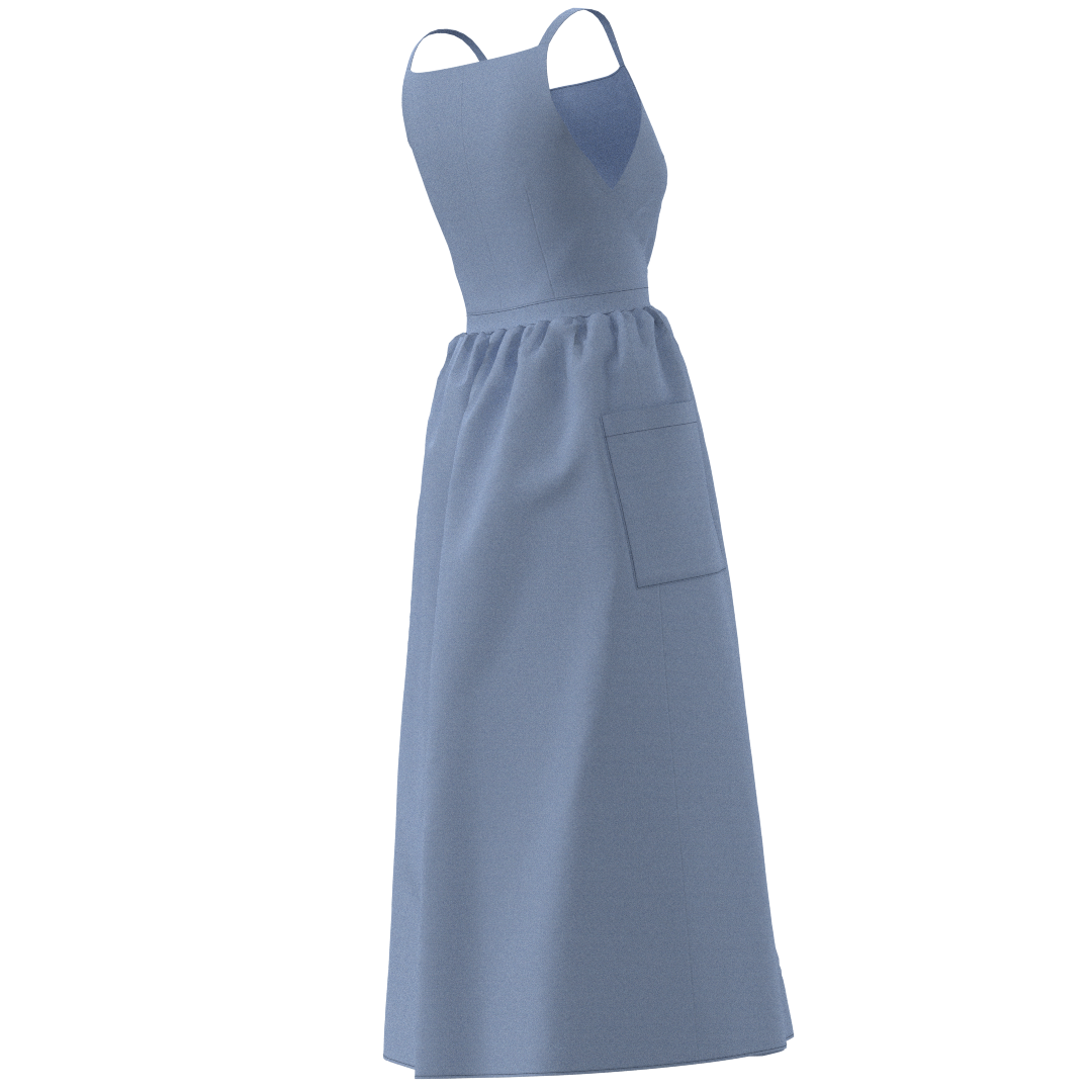 Printable PDF and DXF sewing pattern for garment making