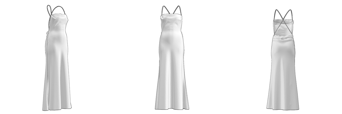 Modern clothing sewing pattern — DXF and PDF files included