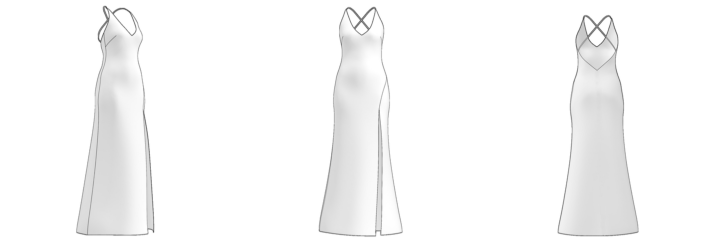 Downloadable sewing pattern files: DXF and PDF formats