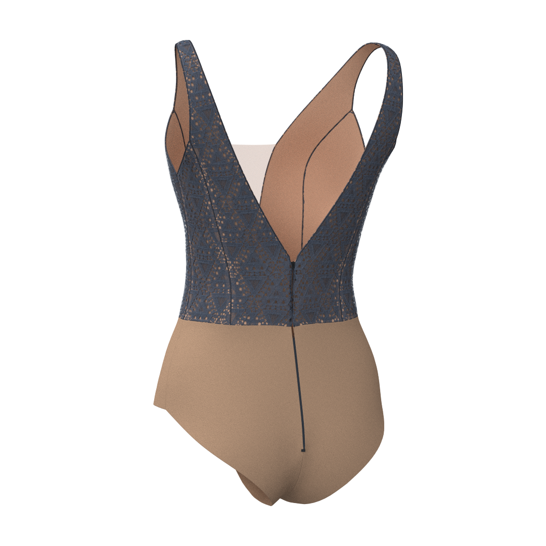 Modern clothing sewing pattern — DXF and PDF files included
