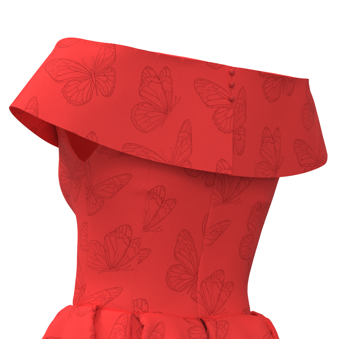 Digital sewing pattern in DXF and PDF formats for download