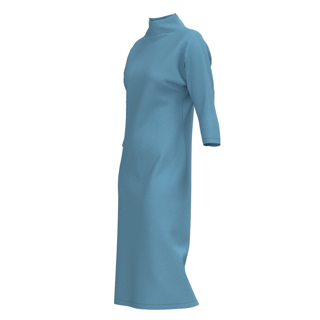 Garment sewing pattern available in DXF and PDF formats