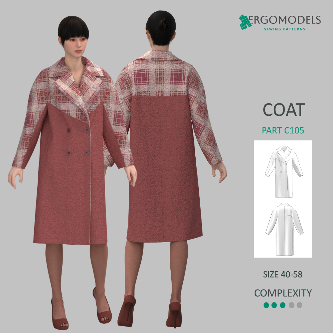 Downloadable sewing pattern files: DXF and PDF formats