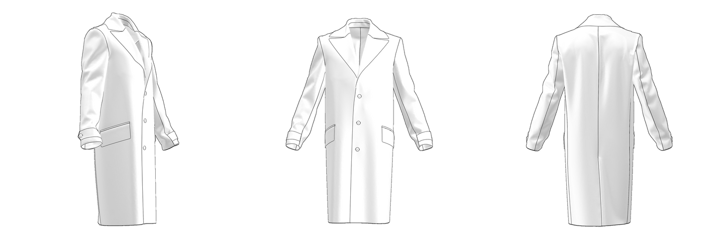 Technical layout of a digital pattern – PDF and DXF file