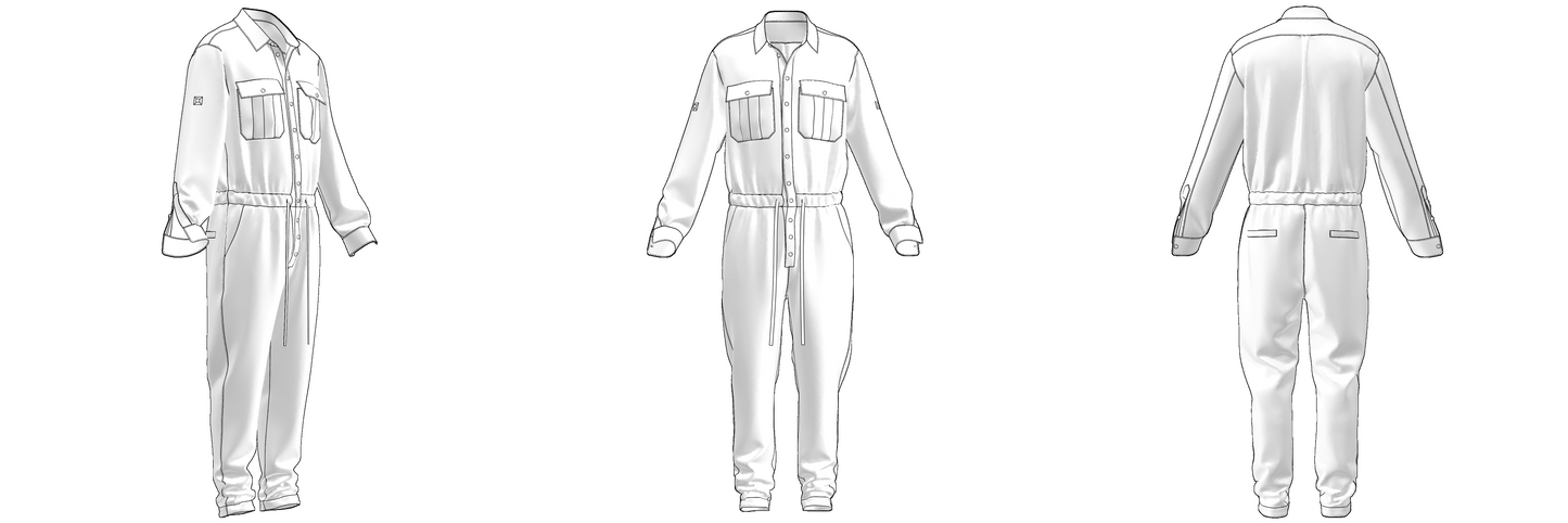 Downloadable sewing pattern files: DXF and PDF formats