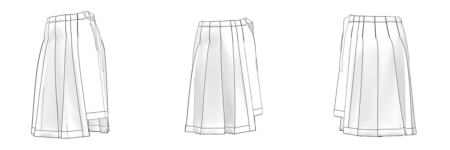 Downloadable sewing pattern files: DXF and PDF formats