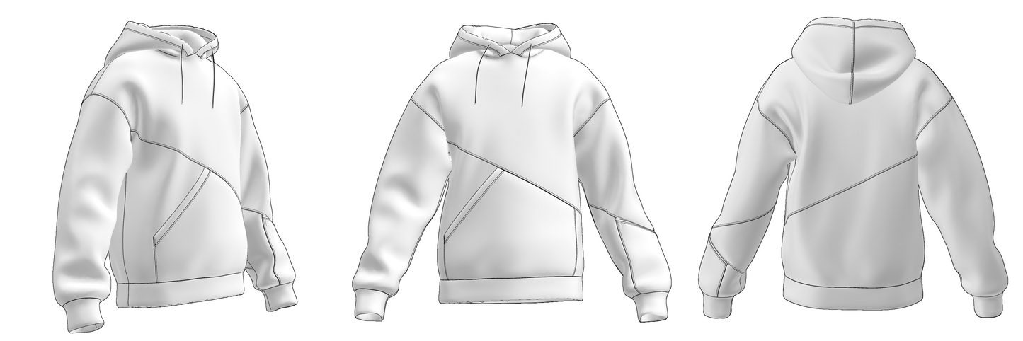 Digital clothing pattern for download – DXF & PDF formats included