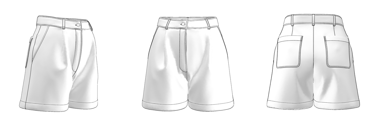 Digital clothing pattern for download – DXF & PDF formats included