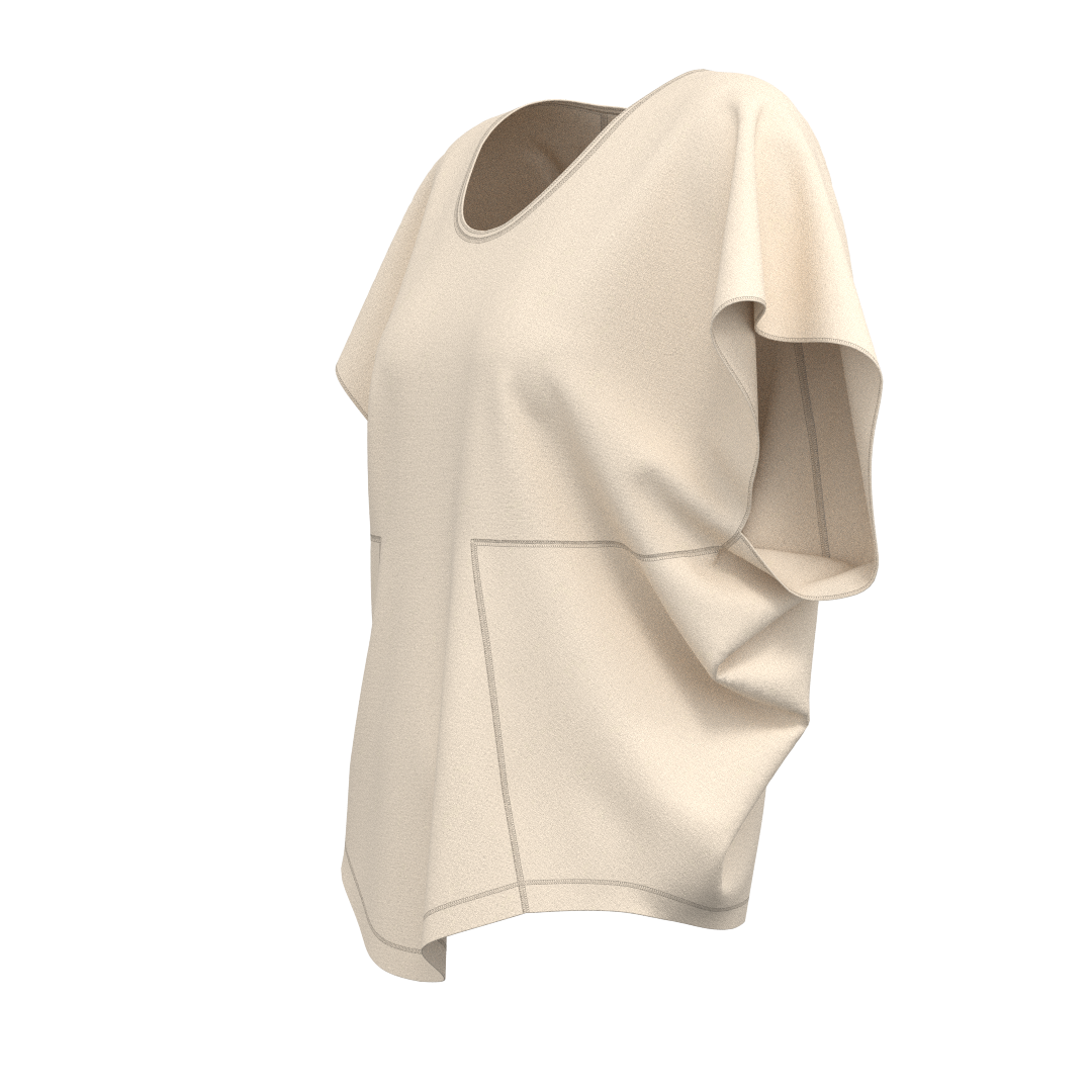 Modern clothing sewing pattern — DXF and PDF files included