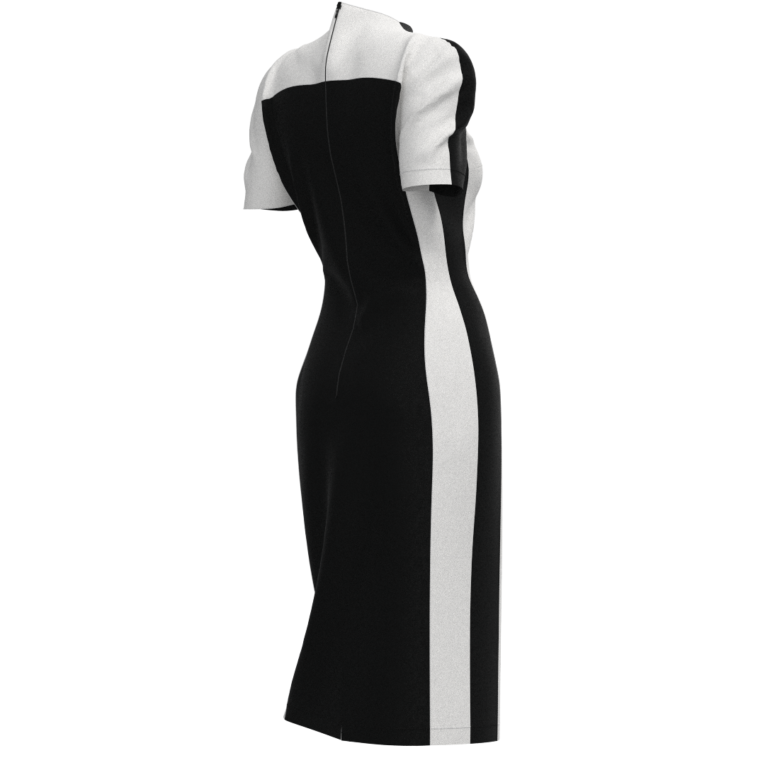 Printable PDF and DXF sewing pattern for garment making