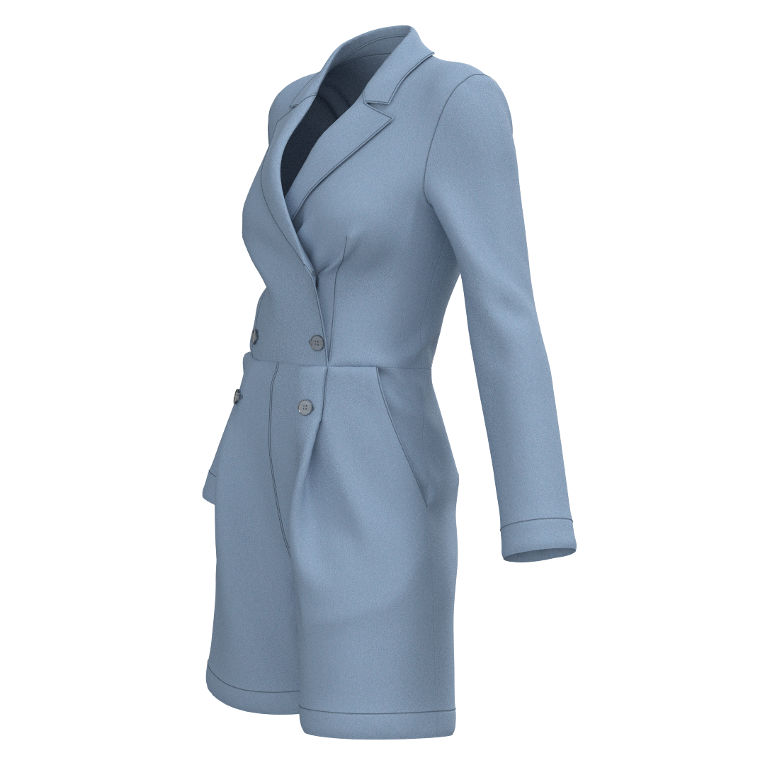 Digital sewing pattern in DXF and PDF formats for download