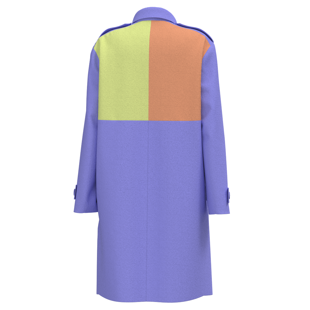 Garment sewing pattern available in DXF and PDF formats