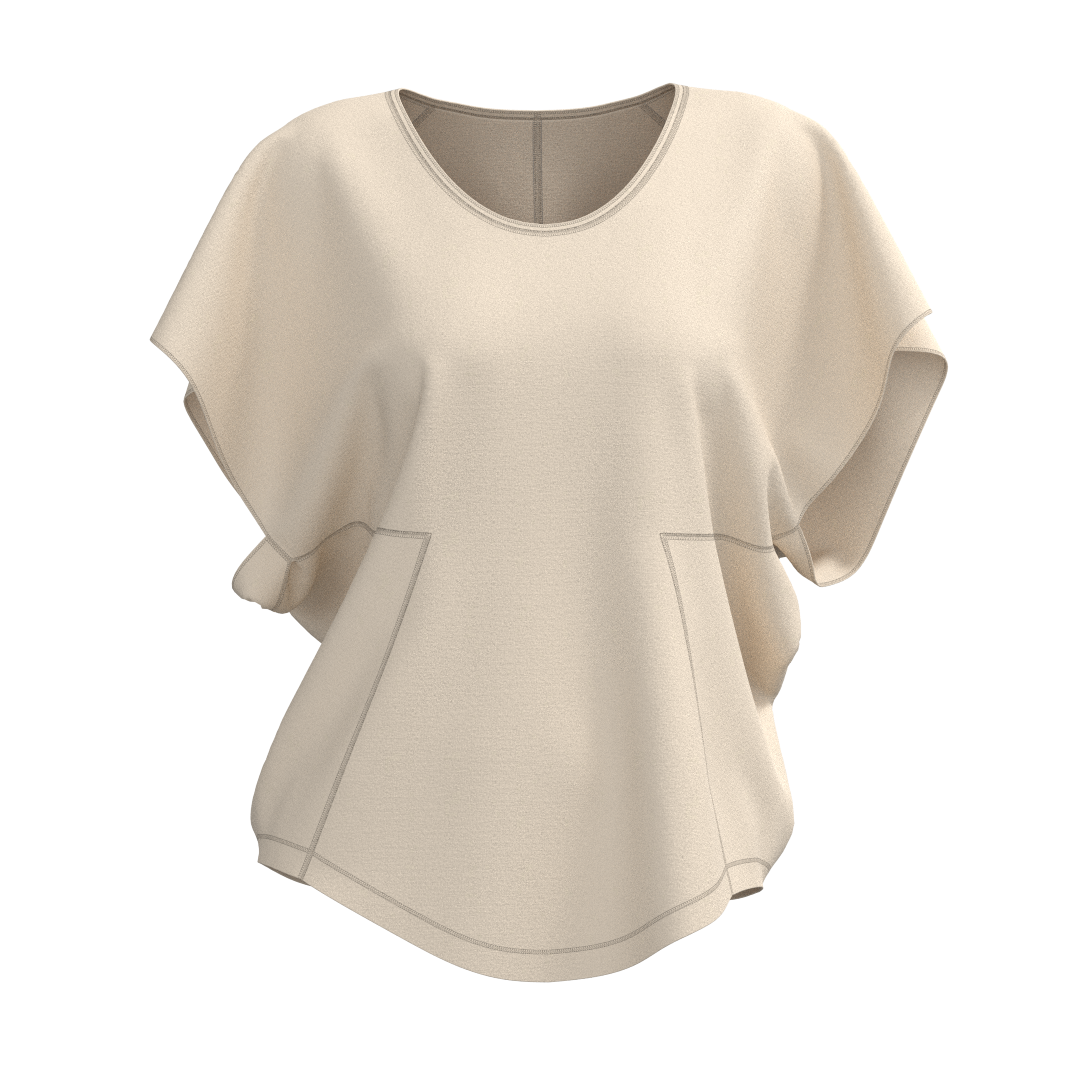Modern clothing sewing pattern — DXF and PDF files included