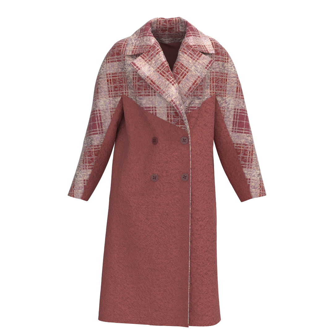 Garment sewing pattern available in DXF and PDF formats