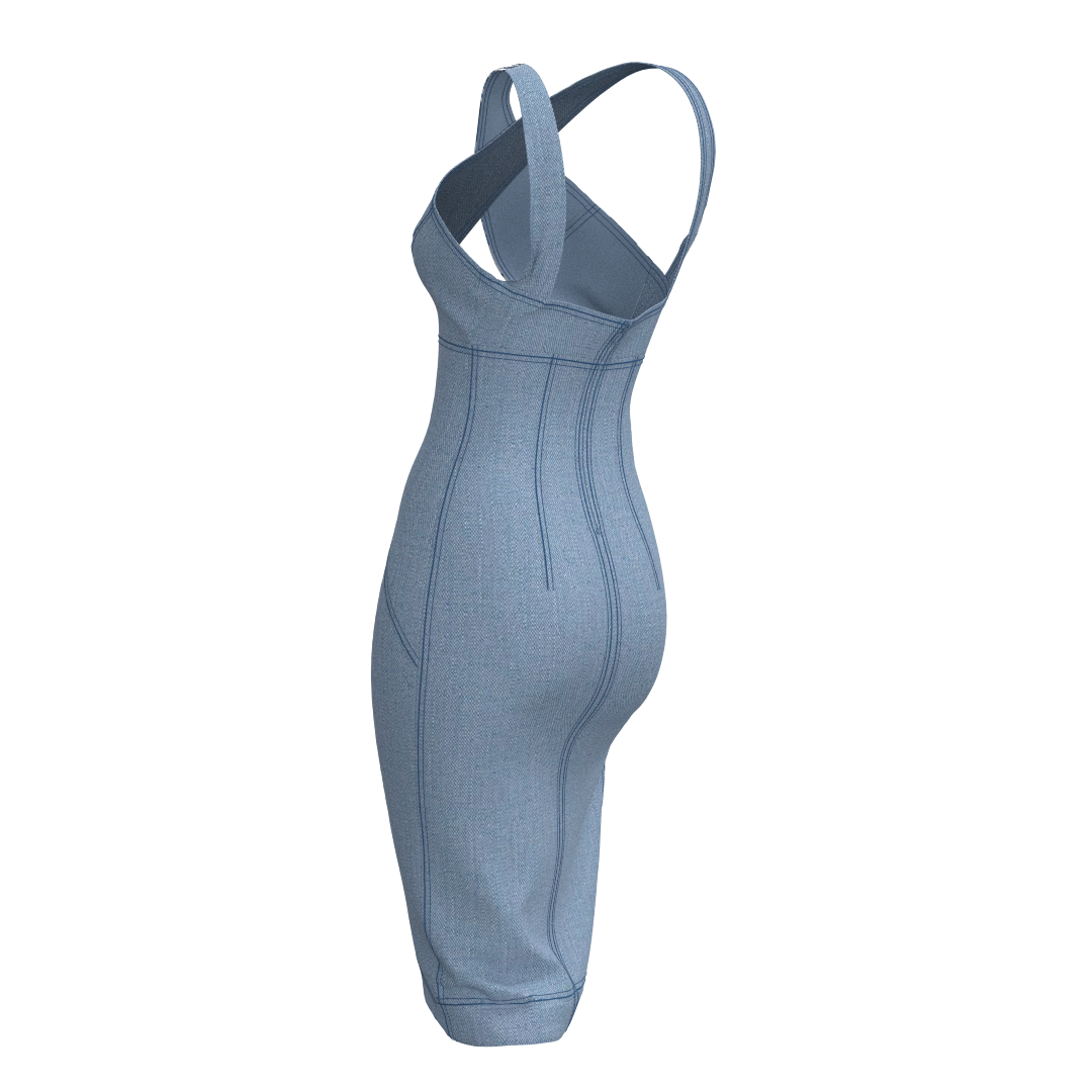 Digital sewing pattern in DXF and PDF formats for download