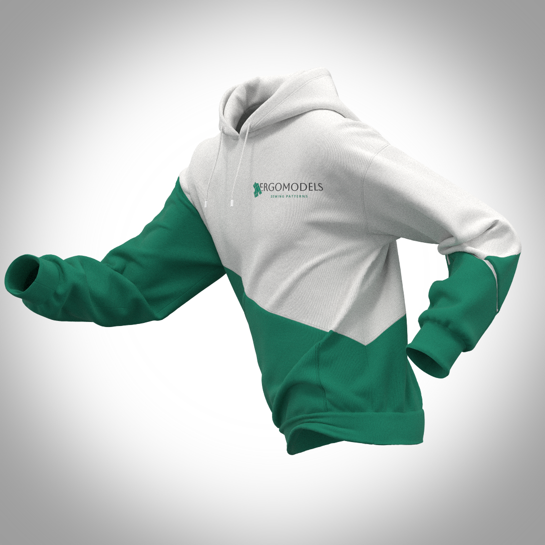 Digital clothing pattern for download – DXF & PDF formats included
