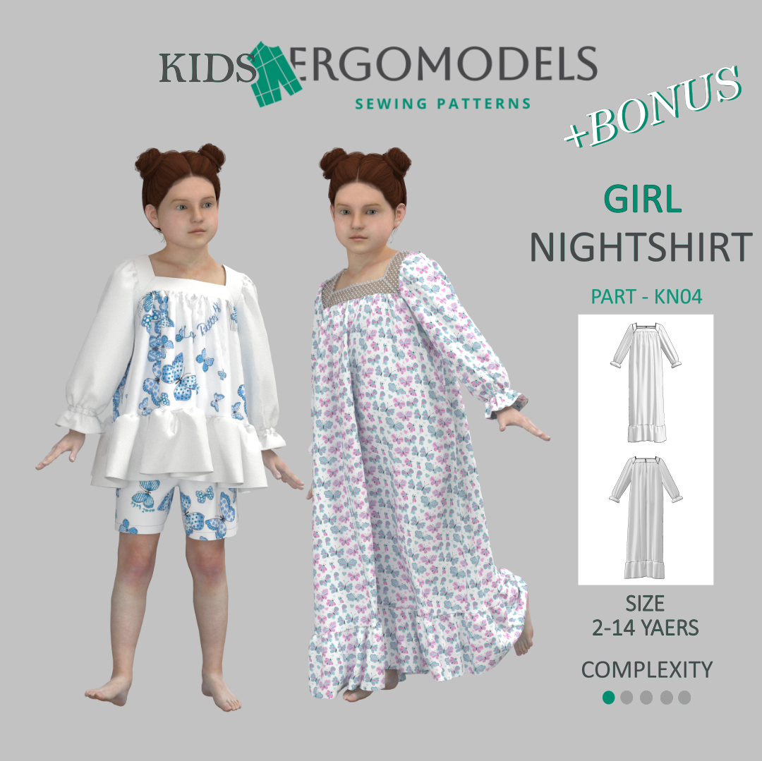 Downloadable sewing pattern files: DXF and PDF formats