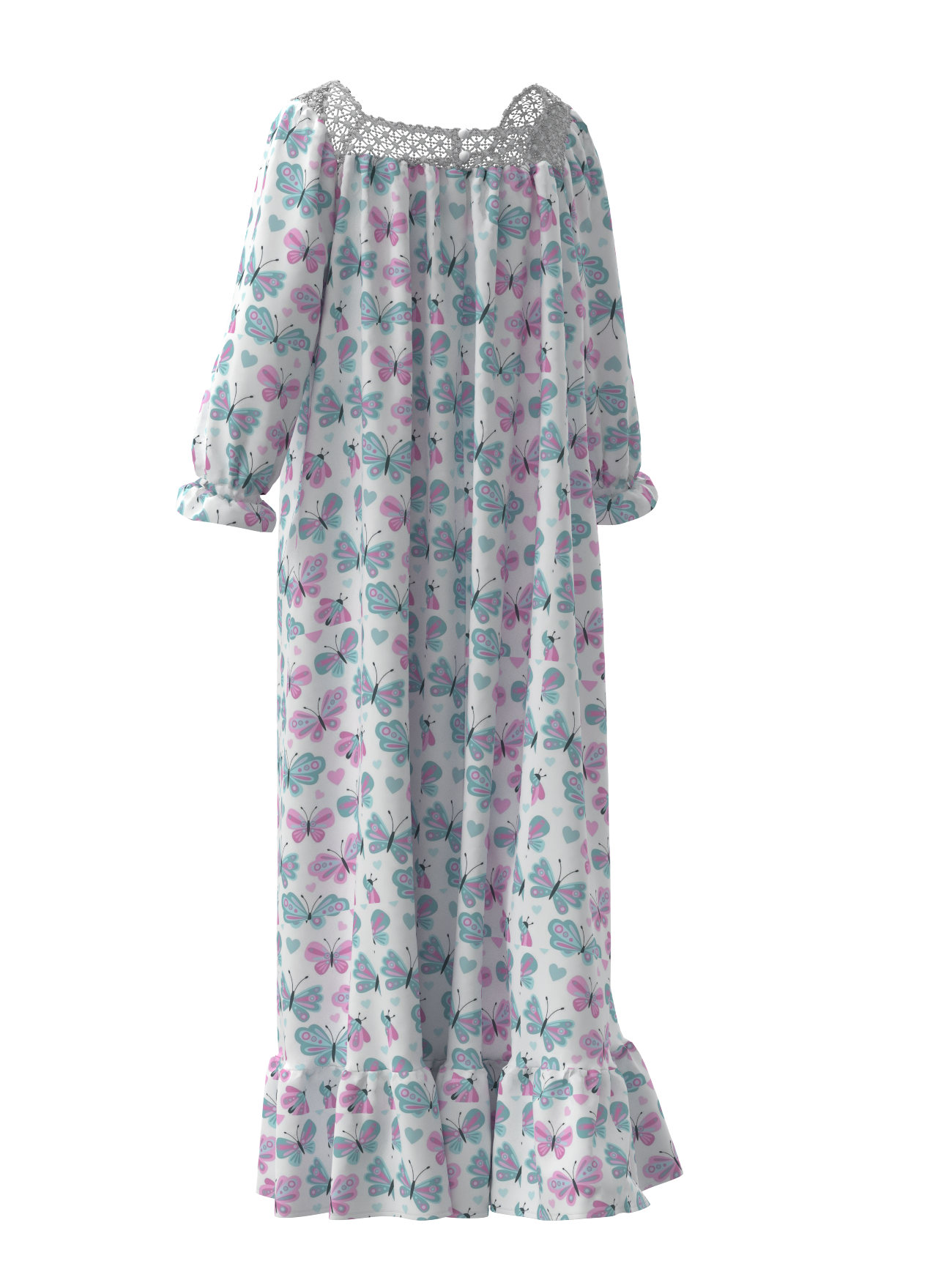 Printable PDF and DXF sewing pattern for garment making