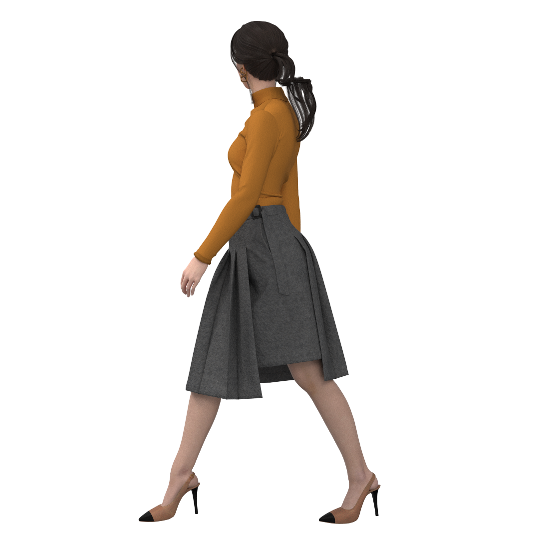 Printable PDF and DXF sewing pattern for garment making