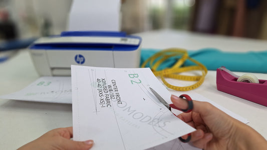 How to Print and Assemble a Sewing Pattern in PDF Format