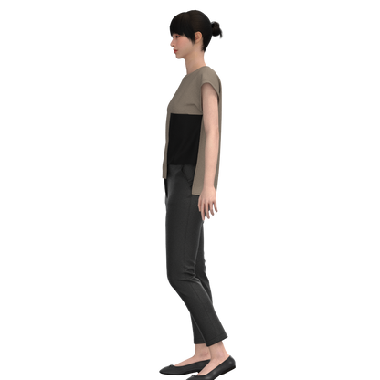Digital sewing pattern in DXF and PDF format