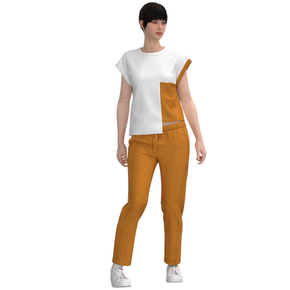 PDF Sewing Pattern: Women Blouse - B203 (instant download)