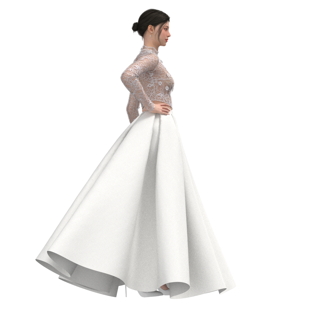 DXF Sewing Pattern: Women Skirt SK108 & Blouse B113 All Sizes  (instant download)