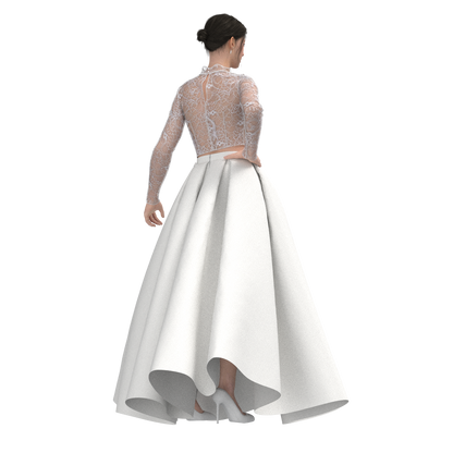 PDF Sewing Pattern: Women Skirt SK108  & Blouse B113 (instant download)