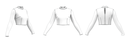 DXF Sewing Pattern: Women Skirt SK108 & Blouse B113 All Sizes  (instant download)