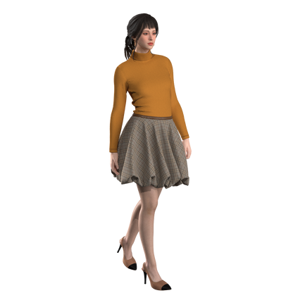 Printable PDF and DXF sewing pattern for garment making