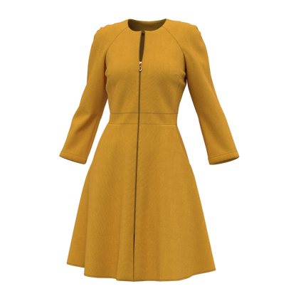 Women's dress pattern D101 — front view A0 Copyshop PDF
