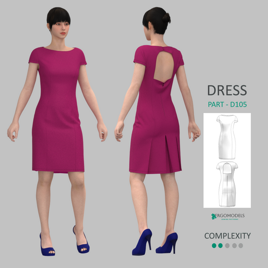 Downloadable sewing pattern files: DXF and PDF formats