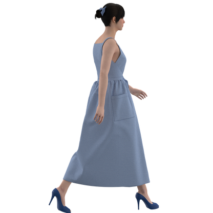 Printable PDF and DXF sewing pattern for garment making