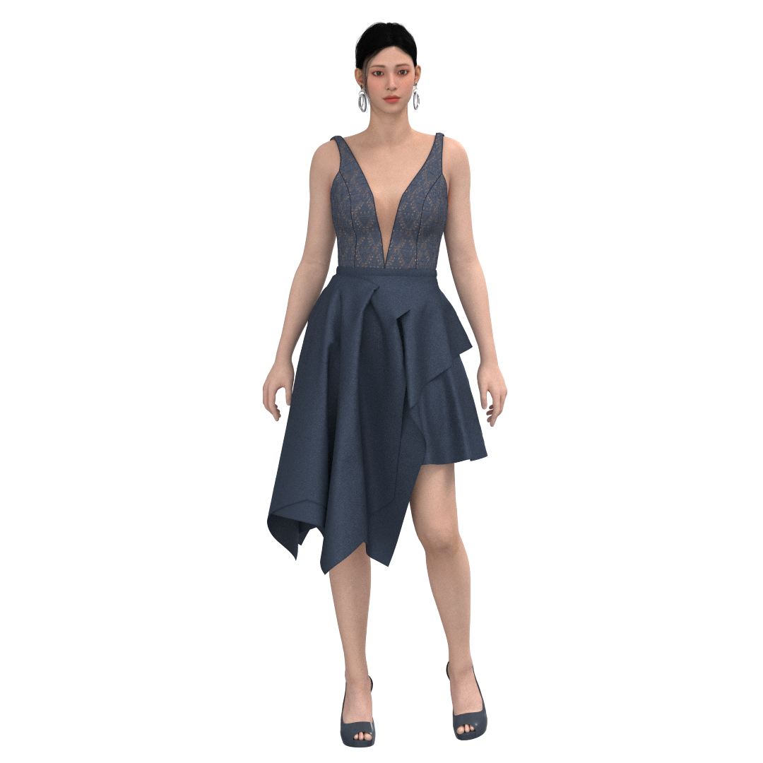 Digital sewing pattern in DXF and PDF formats for download