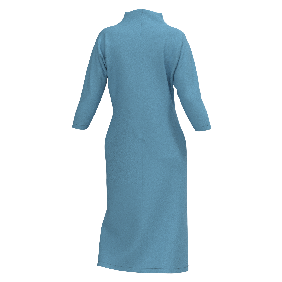  Women's dress DXF pattern DV102 - pattern pieces layout

