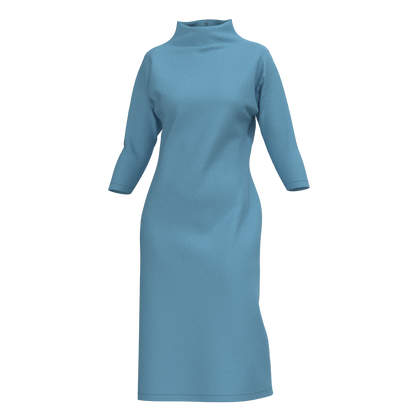  Women's dress DXF pattern DV102 - technical drawing
