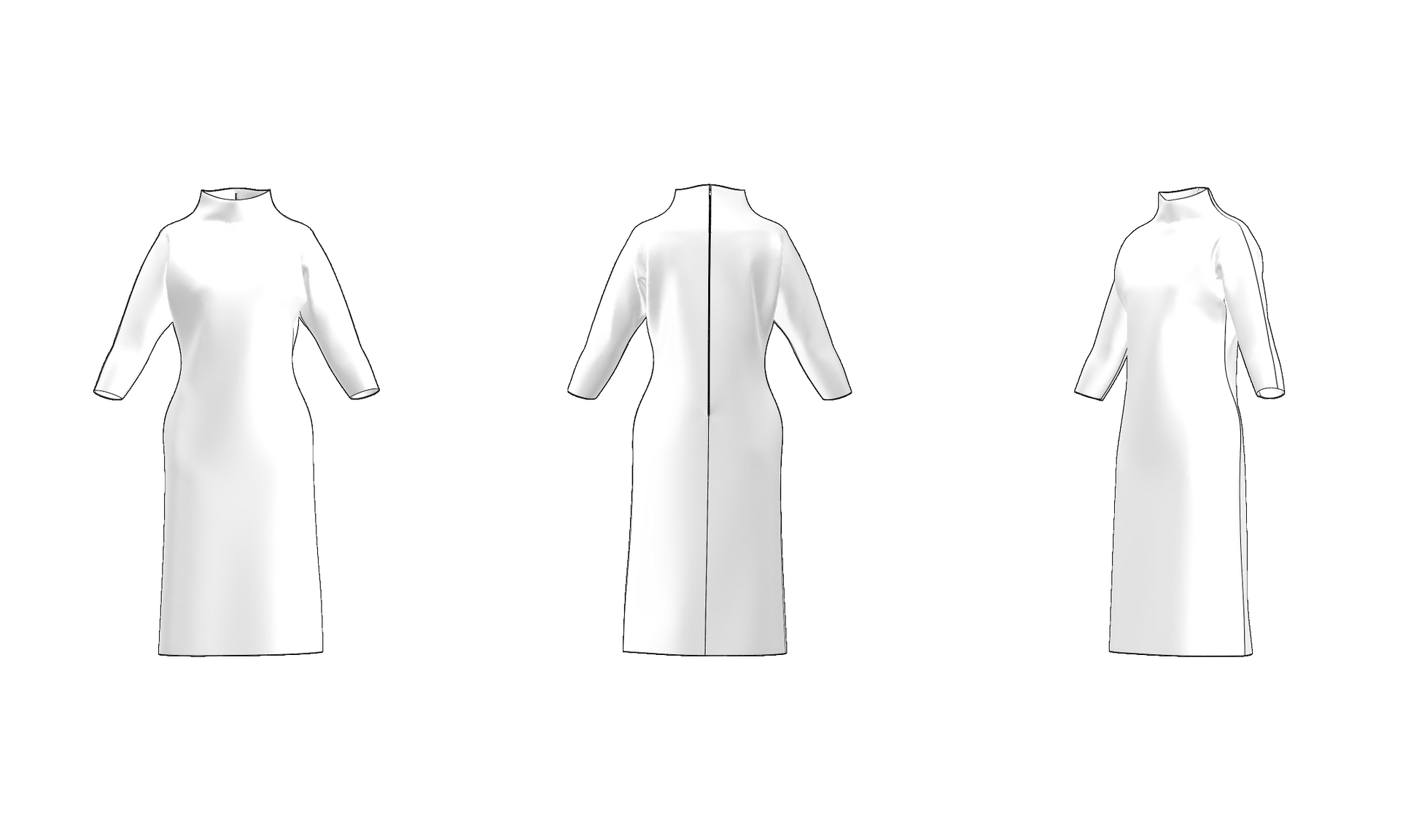 Printable and CAD-compatible sewing pattern (DXF + PDF)