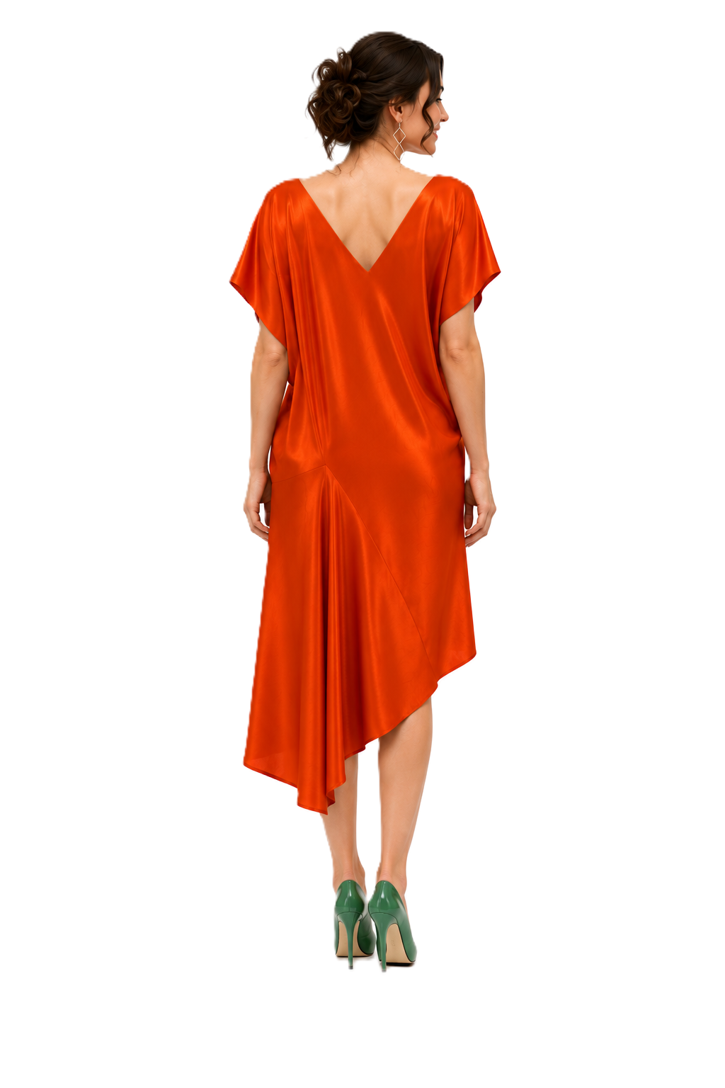 PDF sewing pattern AGD301 — dress back technical drawing all sizes
