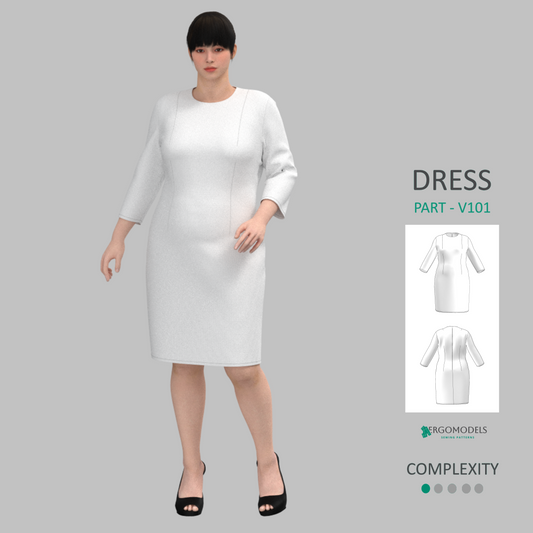 Printable and CAD-compatible sewing pattern (DXF + PDF)