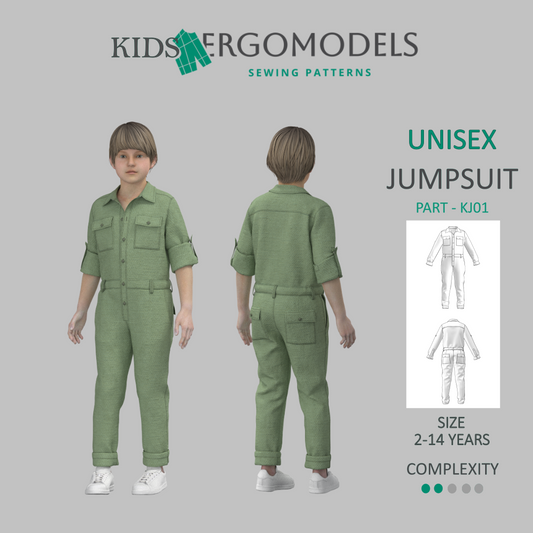 Digital sewing pattern in DXF and PDF formats for download