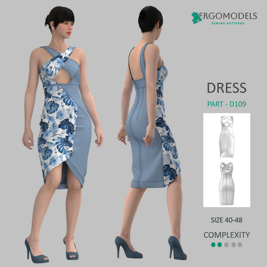 Downloadable sewing pattern files: DXF and PDF formats